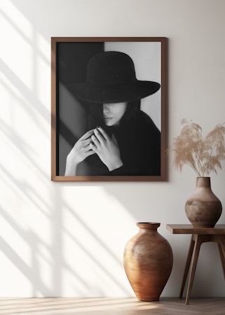 Woman in black