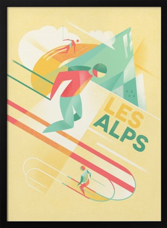 Retro ski - Les Alps