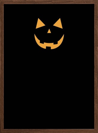 Minimal jack-o'-lantern