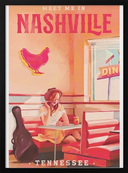 Nashville Tennessee Redhead Music Poster