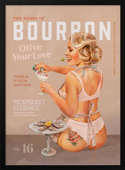 Bourbon Babe Vol 16 Vintage Vodka Martini Pin Up Girl