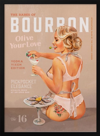 Bourbon Babe Vol 16 Vintage Vodka Martini Pin Up Girl