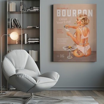 Bourbon Babe Vol 16 Vintage Vodka Martini Pin Up Girl