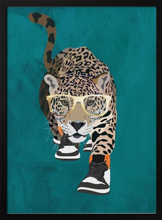Jaguar in sneakers