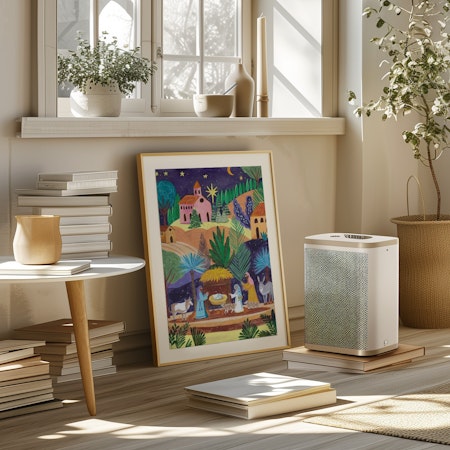 Nativity Scene starry night