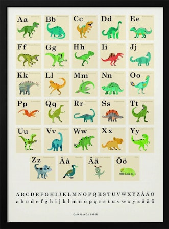 Alfabetet. Dinosaurier