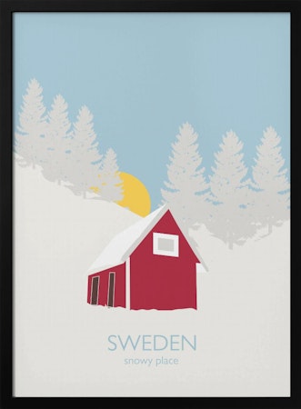 Sverige. Röd stuga