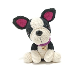 Amigurumi kit Boston Terrier • Hund • Virkset gosedjur • DIY-kit • Crochetbykim