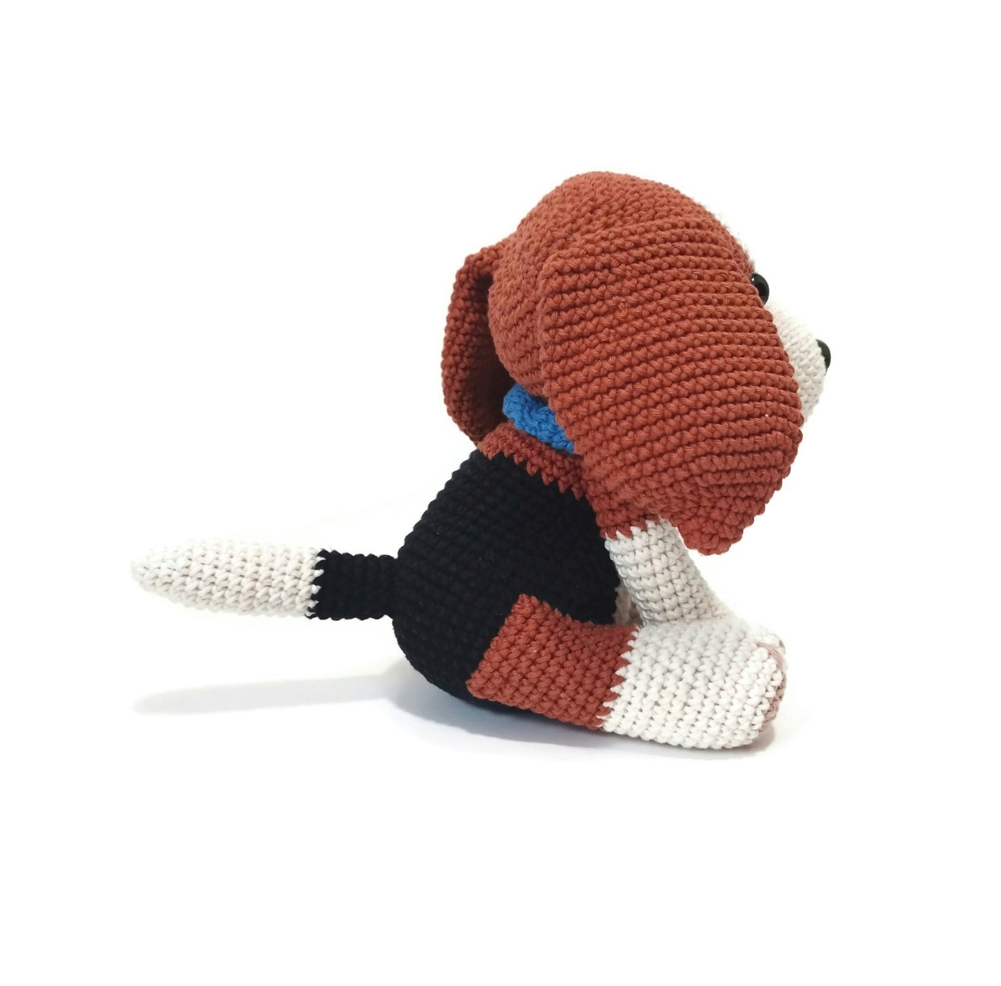 VIRKMÖNSTER BEAGLE Beethoven • hund • amigurumi virkbeskrivning • crochetbykim • PDF