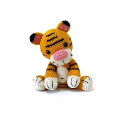 Amigurumi kit Tiger Curry • Safari • Virkset gosedjur • DIY-kit • Crochetbykim