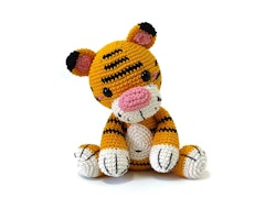 Amigurumi kit Tiger Curry • Safari • Virkset gosedjur • DIY-kit • Crochetbykim