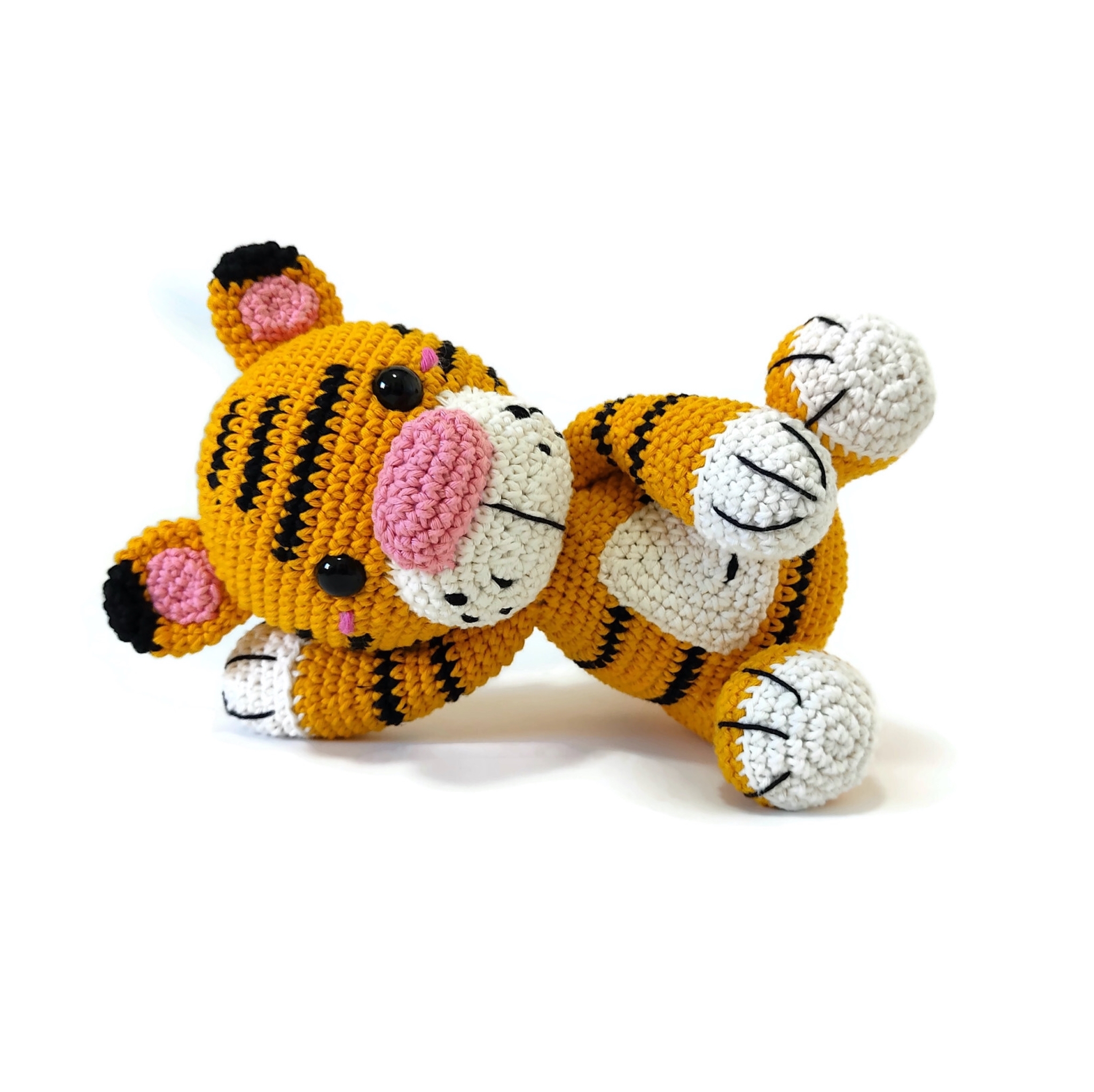 Amigurumi kit Tiger Curry • Safari • Virkset gosedjur • DIY-kit • Crochetbykim