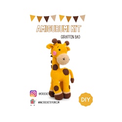 Amigurumi kit Bao Giraff • Safari • Virkset gosedjur • DIY-kit • Crochetbykim