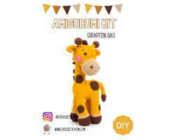 Amigurumi kit Bao Giraff • Safari • Virkset gosedjur • DIY-kit • Crochetbykim