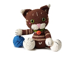 VIRKMÖNSTER Katten Picatso • husdjur • amigurumi virkbeskrivning • crochetbykim • PDF