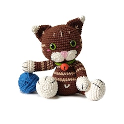 VIRKMÖNSTER Katten Picatso • husdjur • amigurumi virkbeskrivning • crochetbykim • PDF