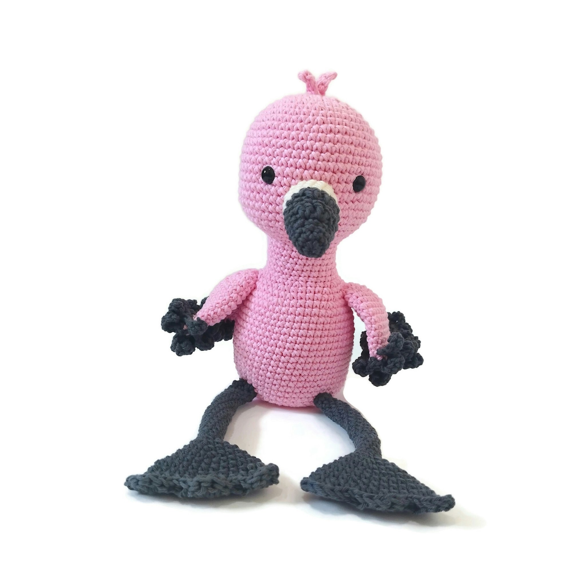 VIRKMÖNSTER FLAMINGO Fruitloop • Fågel • amigurumi virkbeskrivning • crochetbykim • PDF