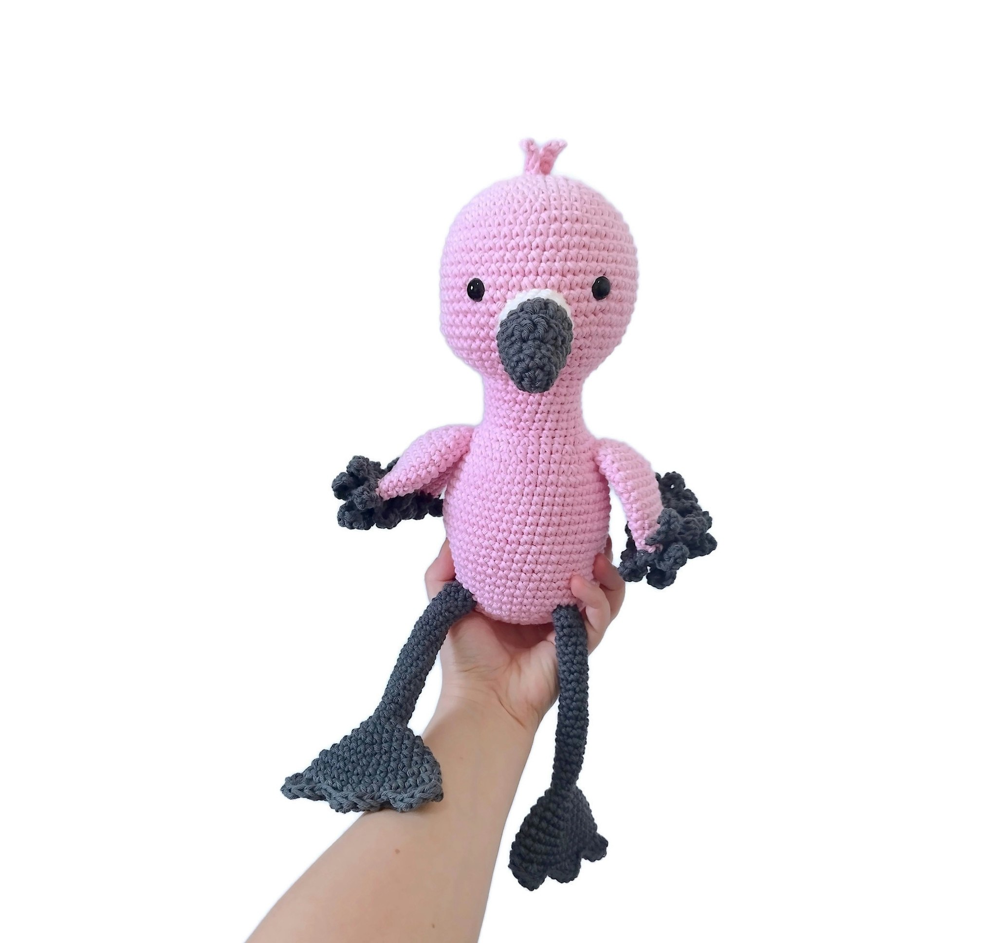 VIRKMÖNSTER FLAMINGO Fruitloop • Fågel • amigurumi virkbeskrivning • crochetbykim • PDF