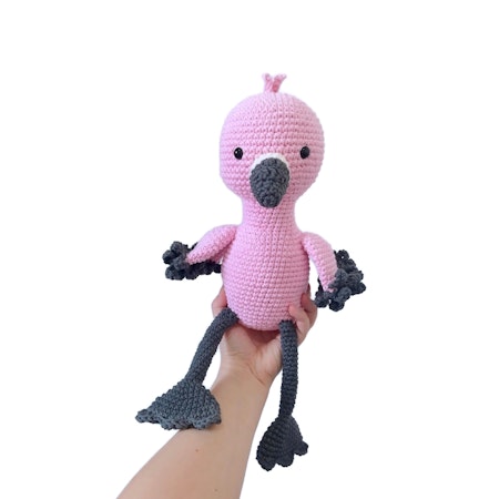 VIRKMÖNSTER FLAMINGO Fruitloop • Fågel • amigurumi virkbeskrivning • crochetbykim • PDF