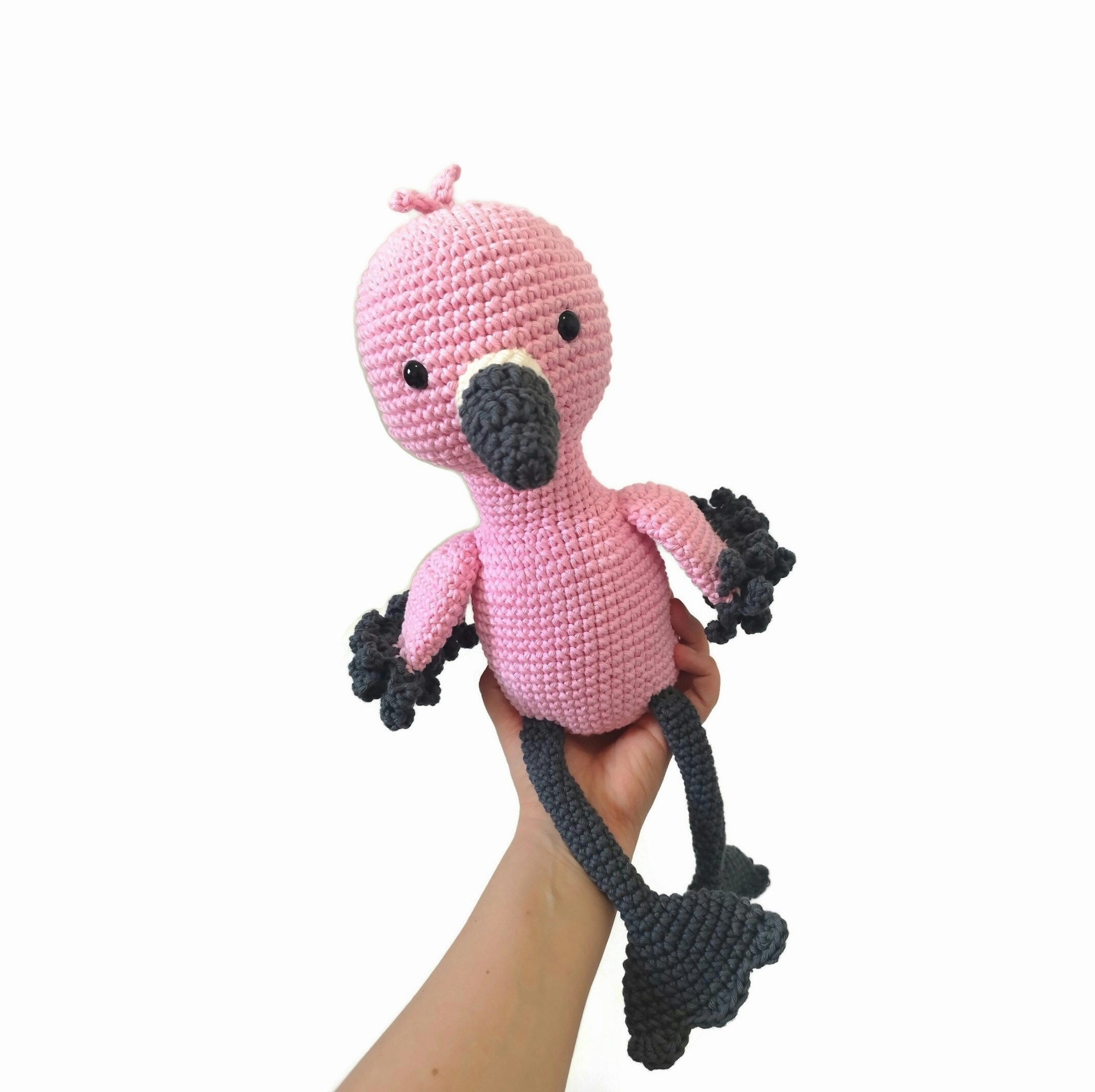 VIRKMÖNSTER FLAMINGO Fruitloop • Fågel • amigurumi virkbeskrivning • crochetbykim • PDF