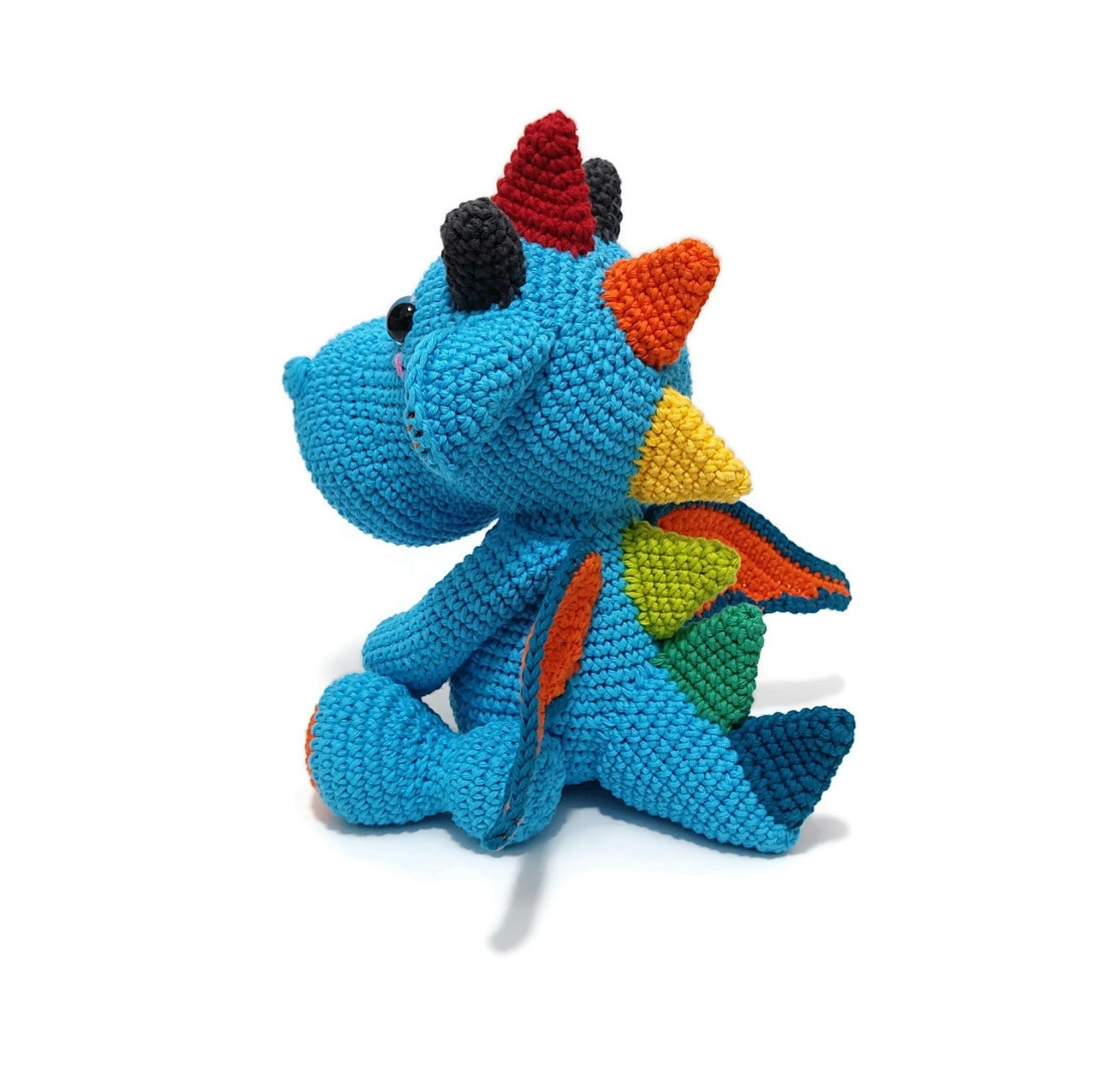 VIRKMÖNSTER Drake Burney • Dragon • amigurumi virkbeskrivning • crochetbykim • PDF