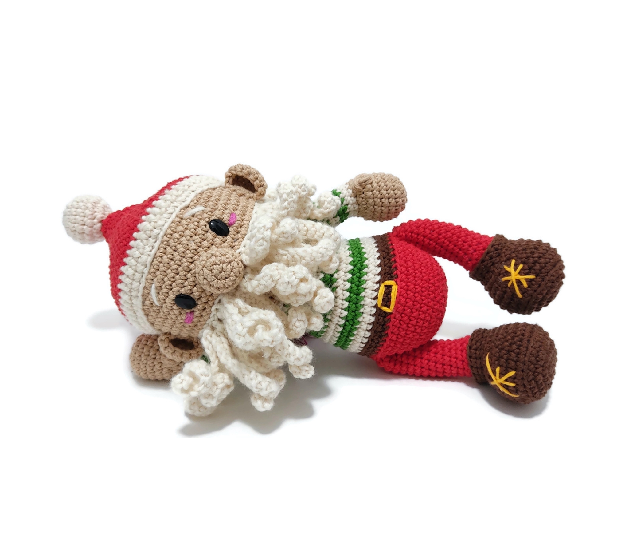 VIRKMÖNSTER  Jultomte Klas  • Jul Christmas Docka • amigurumi virkbeskrivning • crochetbykim • PDF