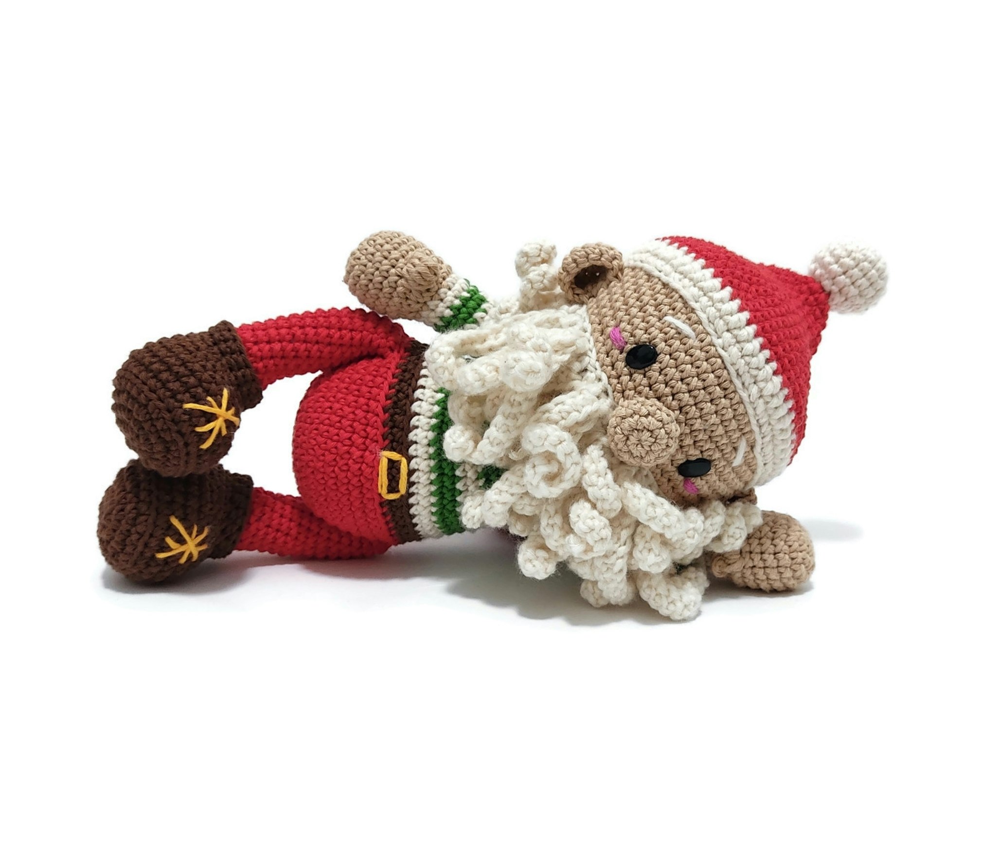 VIRKMÖNSTER  Jultomte Klas  • Jul Christmas Docka • amigurumi virkbeskrivning • crochetbykim • PDF