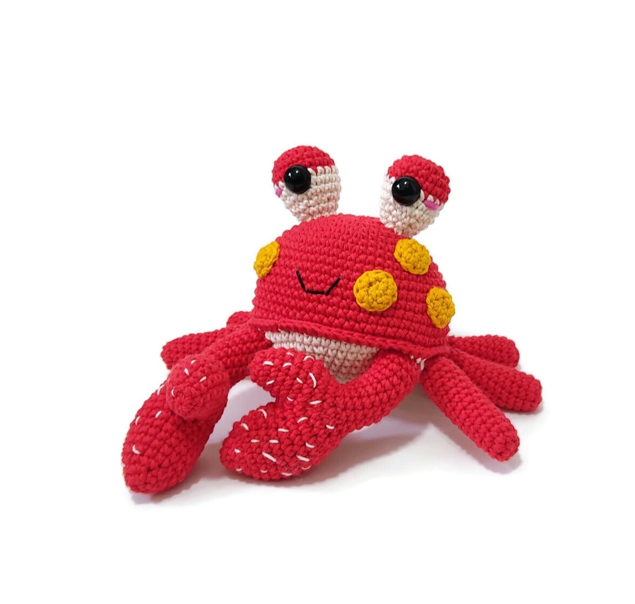 VIRKMÖNSTER Krabba MR Hammer • Vatten Hav • amigurumi virkbeskrivning • crochetbykim • PDF