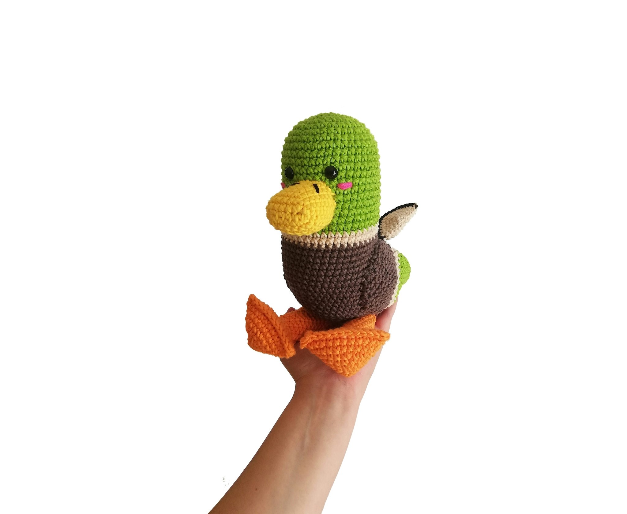 VIRKMÖNSTER Gräsand Mallard • Fågel Anka • amigurumi virkbeskrivning • crochetbykim • PDF