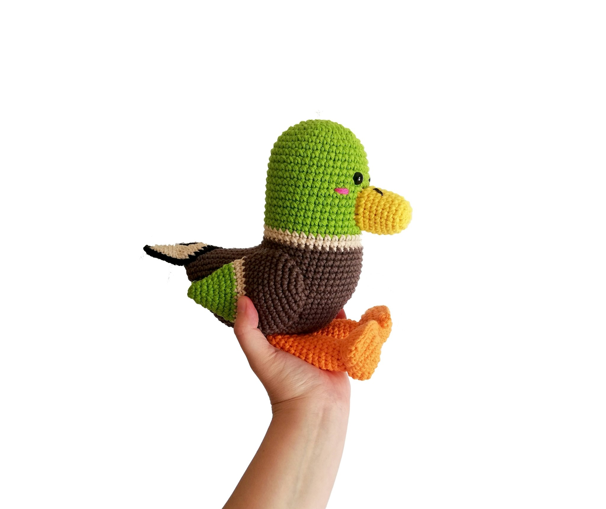 VIRKMÖNSTER Gräsand Mallard • Fågel Anka • amigurumi virkbeskrivning • crochetbykim • PDF