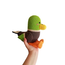 VIRKMÖNSTER Gräsand Mallard • Fågel Anka • amigurumi virkbeskrivning • crochetbykim • PDF