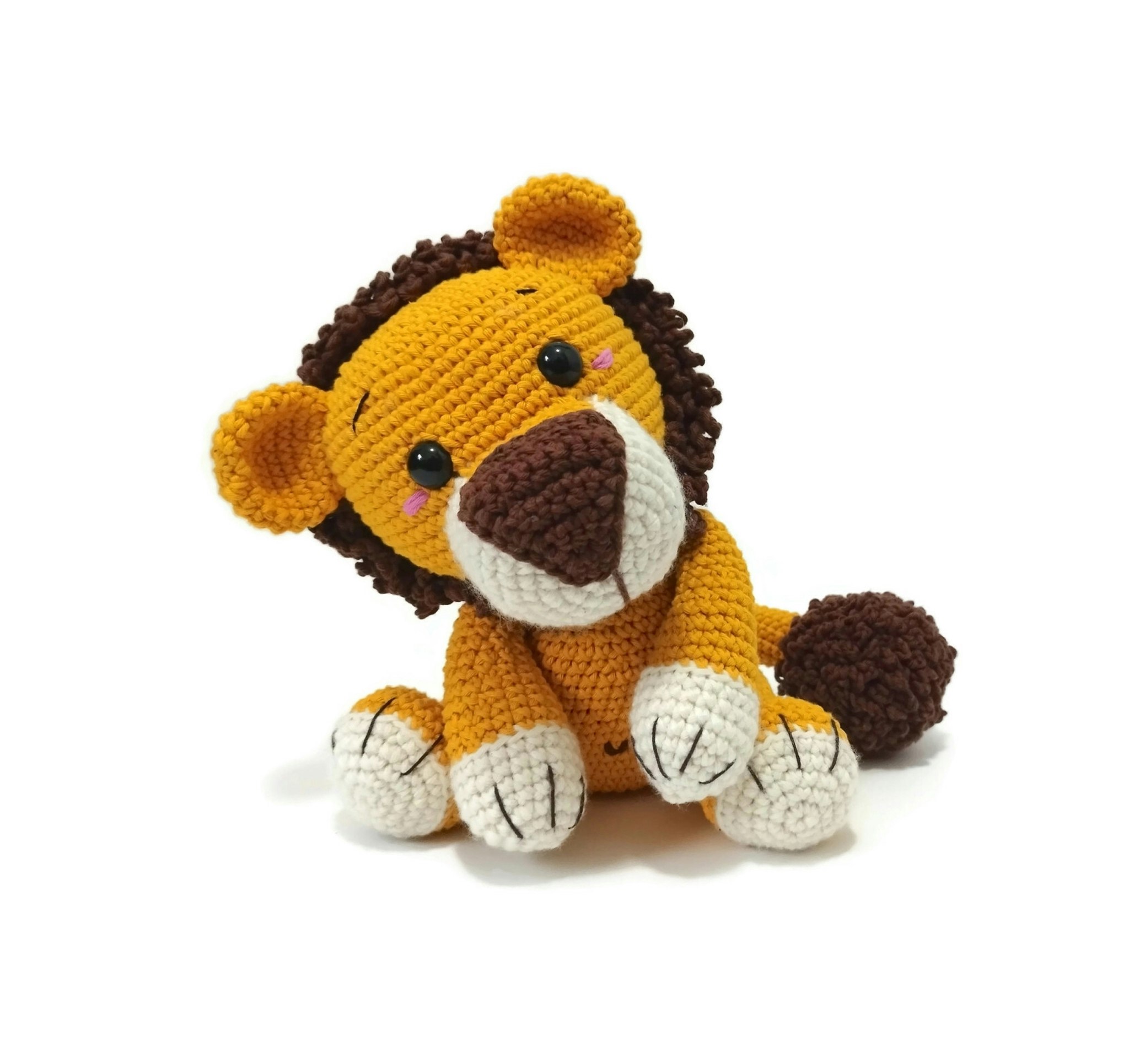 Amigurumi kit Lejon Limbani • Safari • Virkset gosedjur • DIY-kit • Crochetbykim