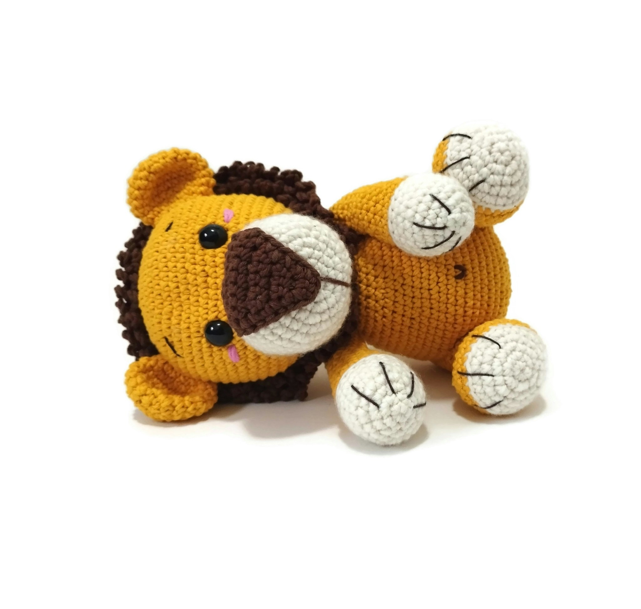 Amigurumi kit Lejon Limbani • Safari • Virkset gosedjur • DIY-kit • Crochetbykim