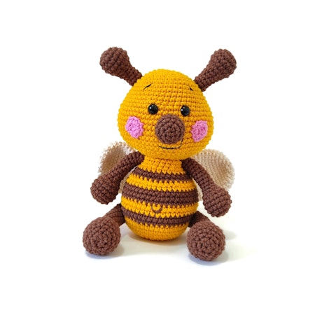 VIRKMÖNSTER Biet Beerit • Insekt • amigurumi virkbeskrivning • crochetbykim • PDF