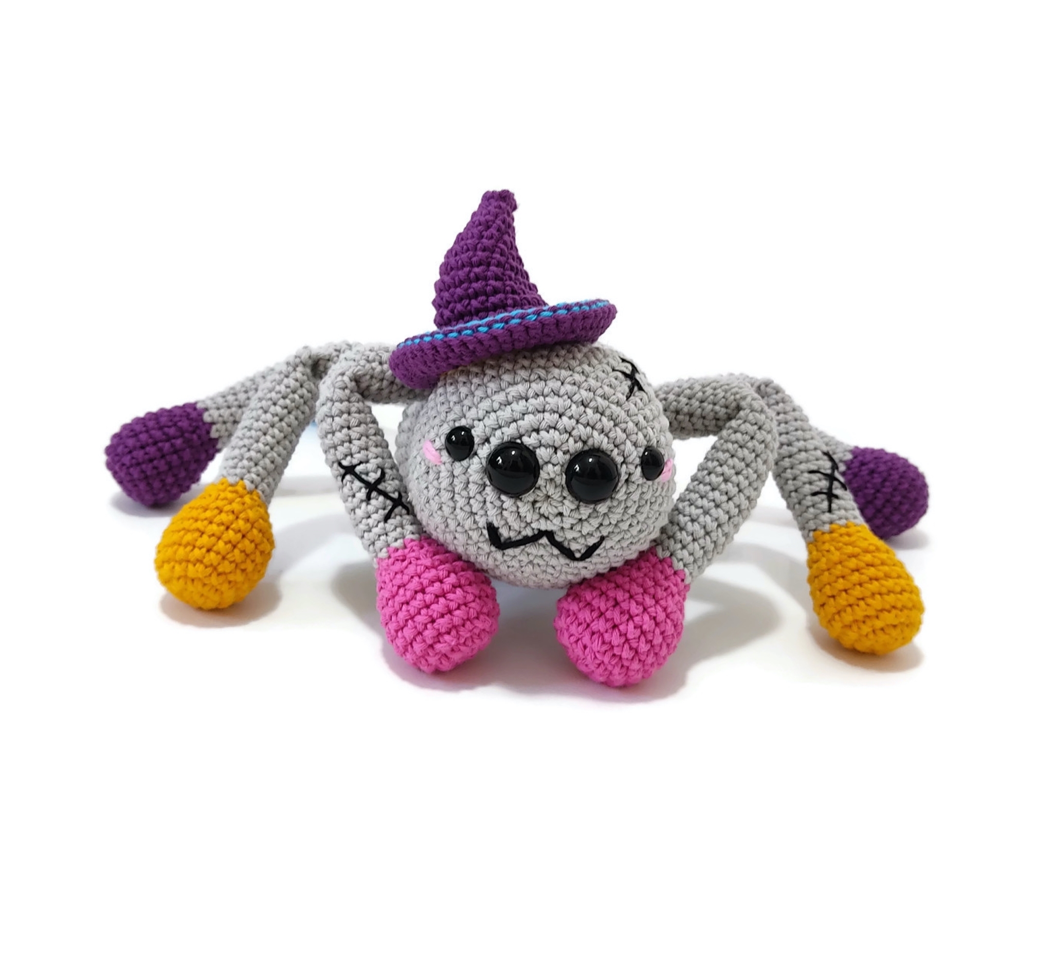 VIRKMÖNSTER Creeper Spindel •Halloween • amigurumi virkbeskrivning • crochetbykim • PDF