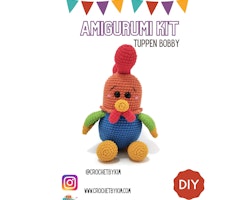 Amigurumi kit Bobby • Tupp • Virkset gosedjur • DIY-kit • Crochetbykim