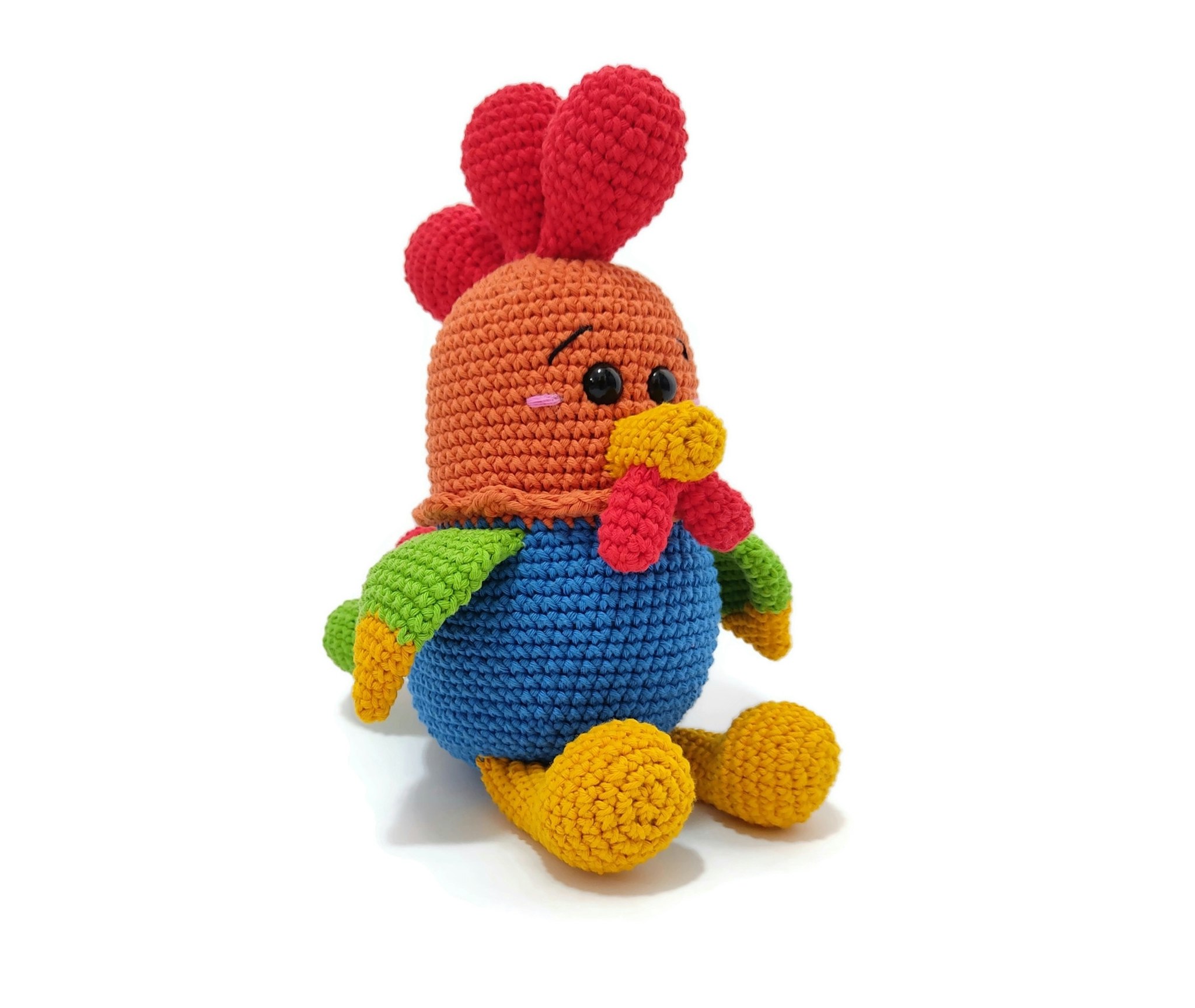 Amigurumi kit Bobby • Tupp • Virkset gosedjur • DIY-kit • Crochetbykim