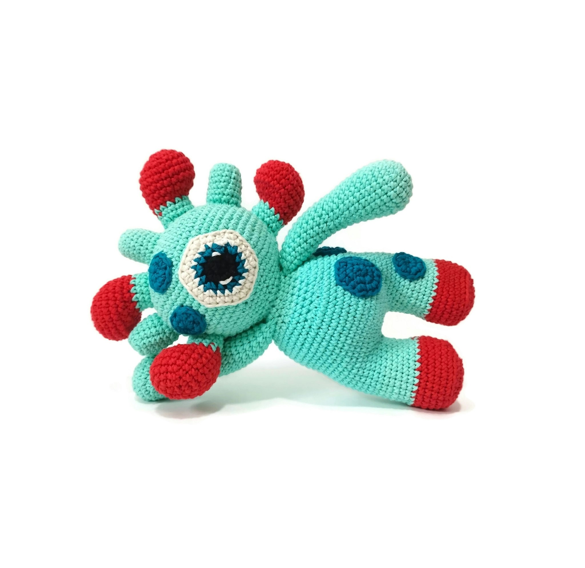 VIRKMÖNSTER Monster Blinky • Färgglad • amigurumi virkbeskrivning • crochetbykim • PDF