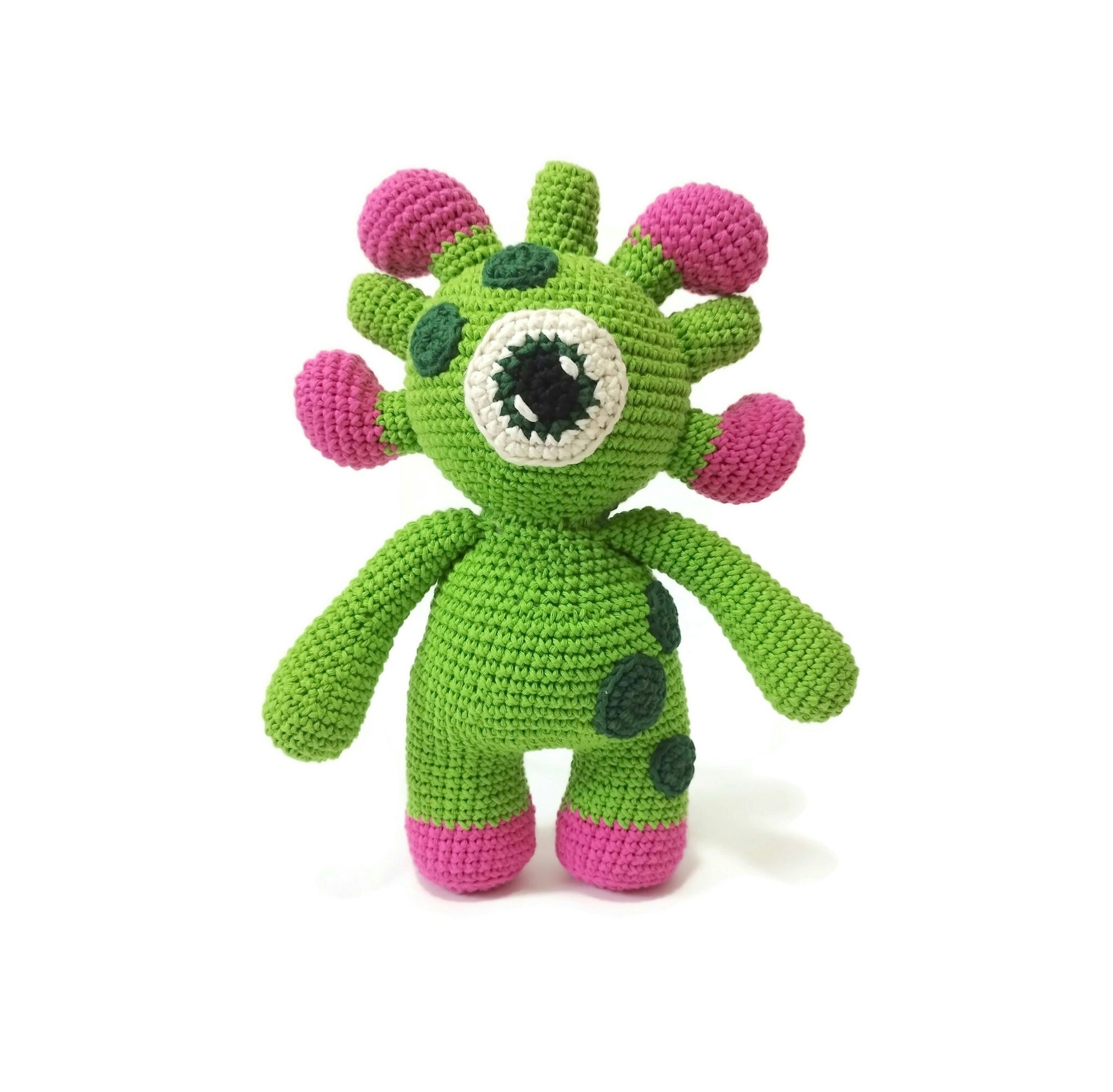 VIRKMÖNSTER Monster Blinky • Färgglad • amigurumi virkbeskrivning • crochetbykim • PDF