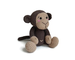 VIRKMÖNSTER Apa Brownie • Safari • amigurumi virkbeskrivning • crochetbykim • PDF