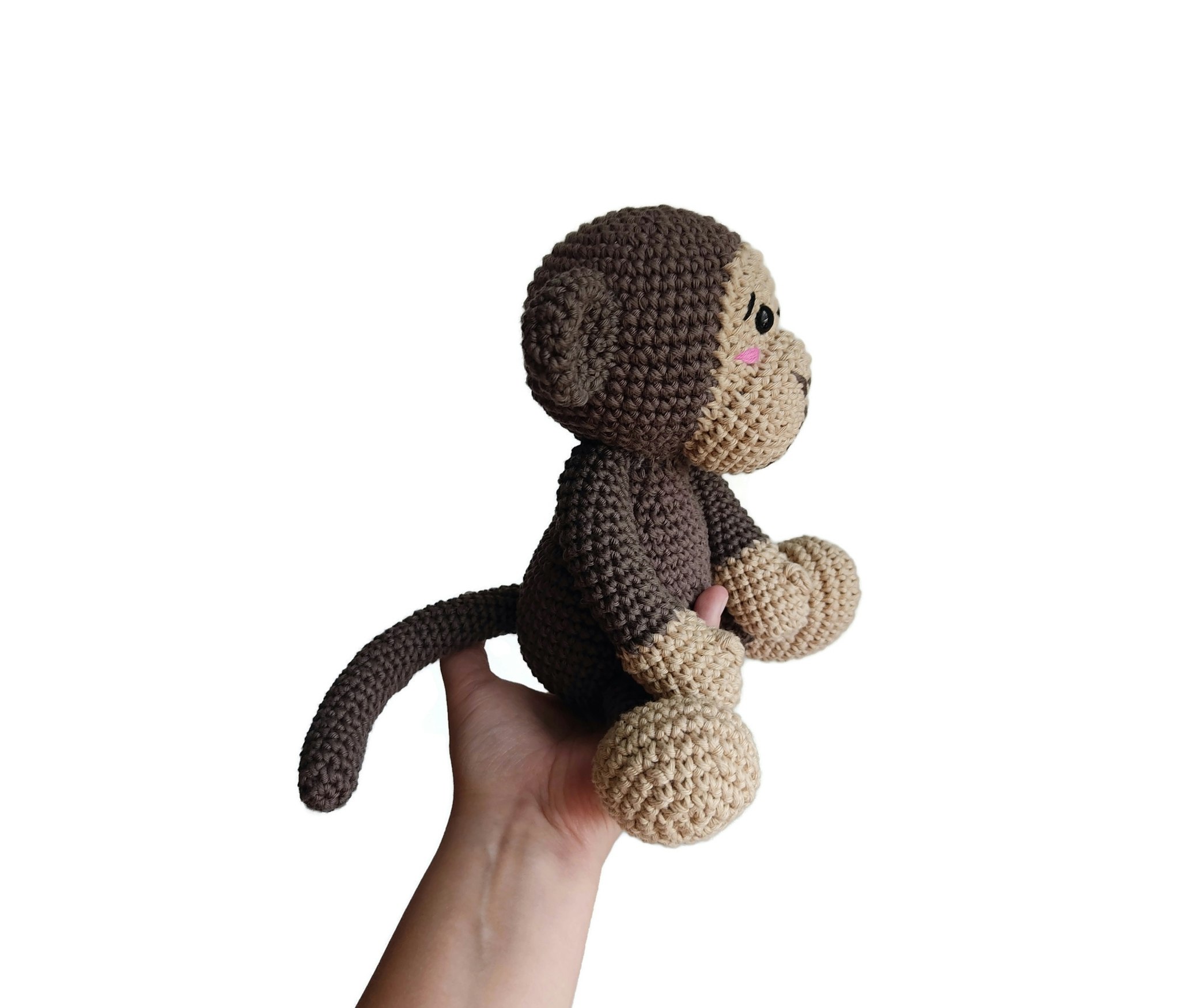 VIRKMÖNSTER Apa Brownie • Safari • amigurumi virkbeskrivning • crochetbykim • PDF