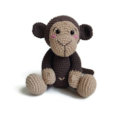 VIRKMÖNSTER Apa Brownie • Safari • amigurumi virkbeskrivning • crochetbykim • PDF