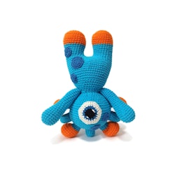 Amigurumi kit Monster BLINKY • Turkos monster • Virkset gosedjur • DIY-kit • Crochetbykim