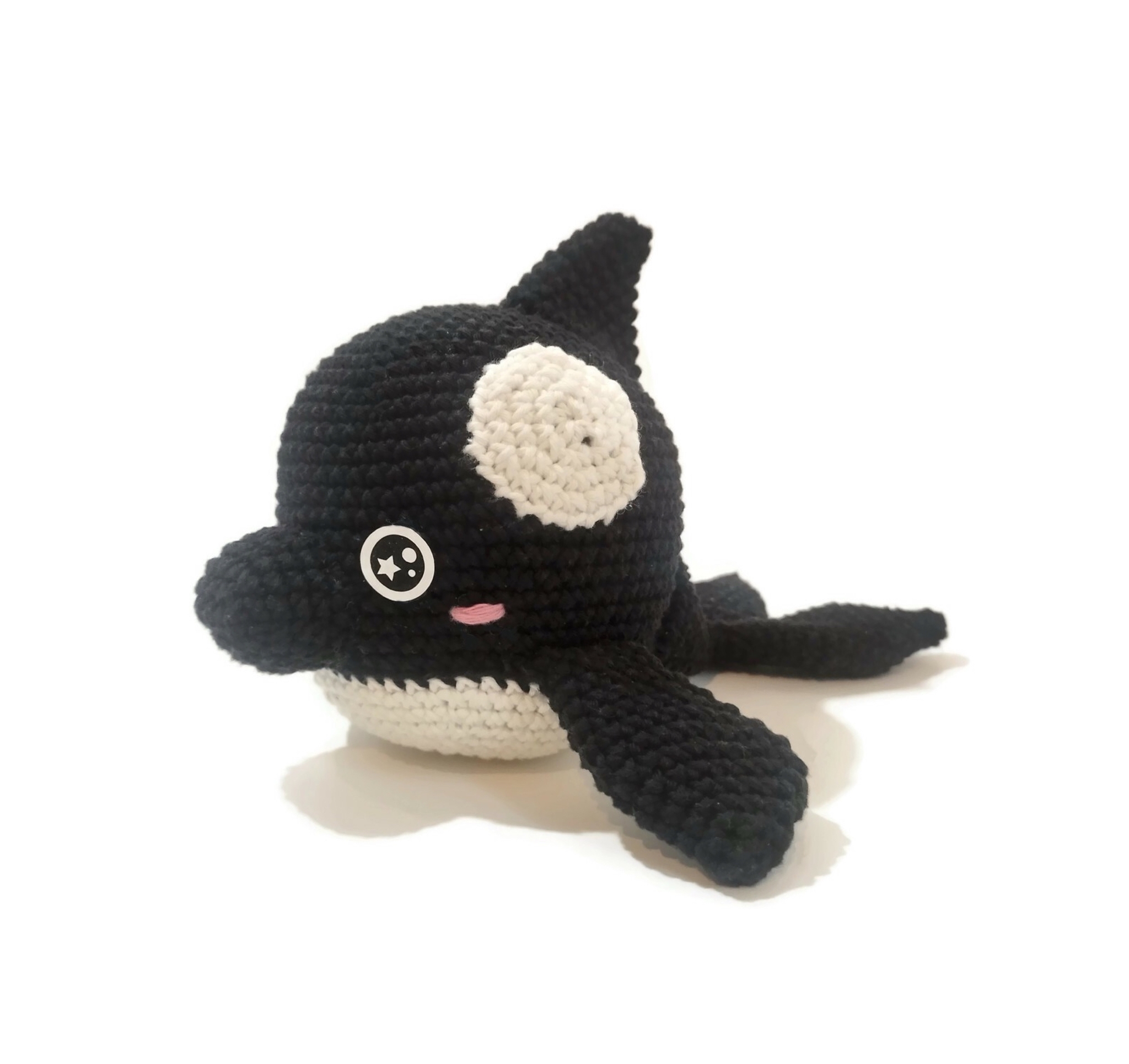 VIRKMÖNSTER PANDA Späckhuggare • Orca • amigurumi virkbeskrivning • crochetbykim • PDF