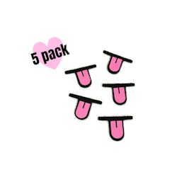 Filtmun 5 pack • Mun med tunga• amigurumi mun • virka • crochet