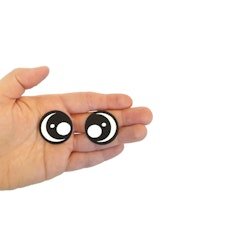 Basic filtögon 20mm, 30 mm eller 40 mm amigurumi ögon • tecknade ögon • Felt eyes