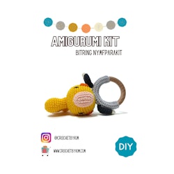 Amigurumi kit Bitring nymfparakit • Virkset gosedjur • DIY-kit • Crochetbykim