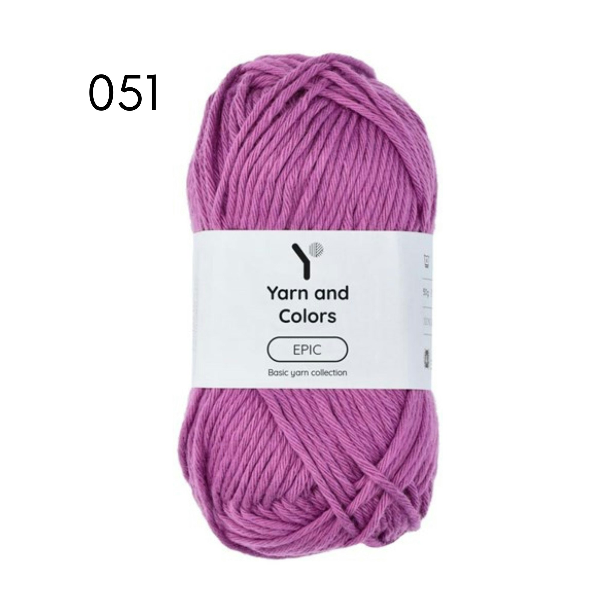 Yarn and colors - EPIC 8/8 bomullsgarn