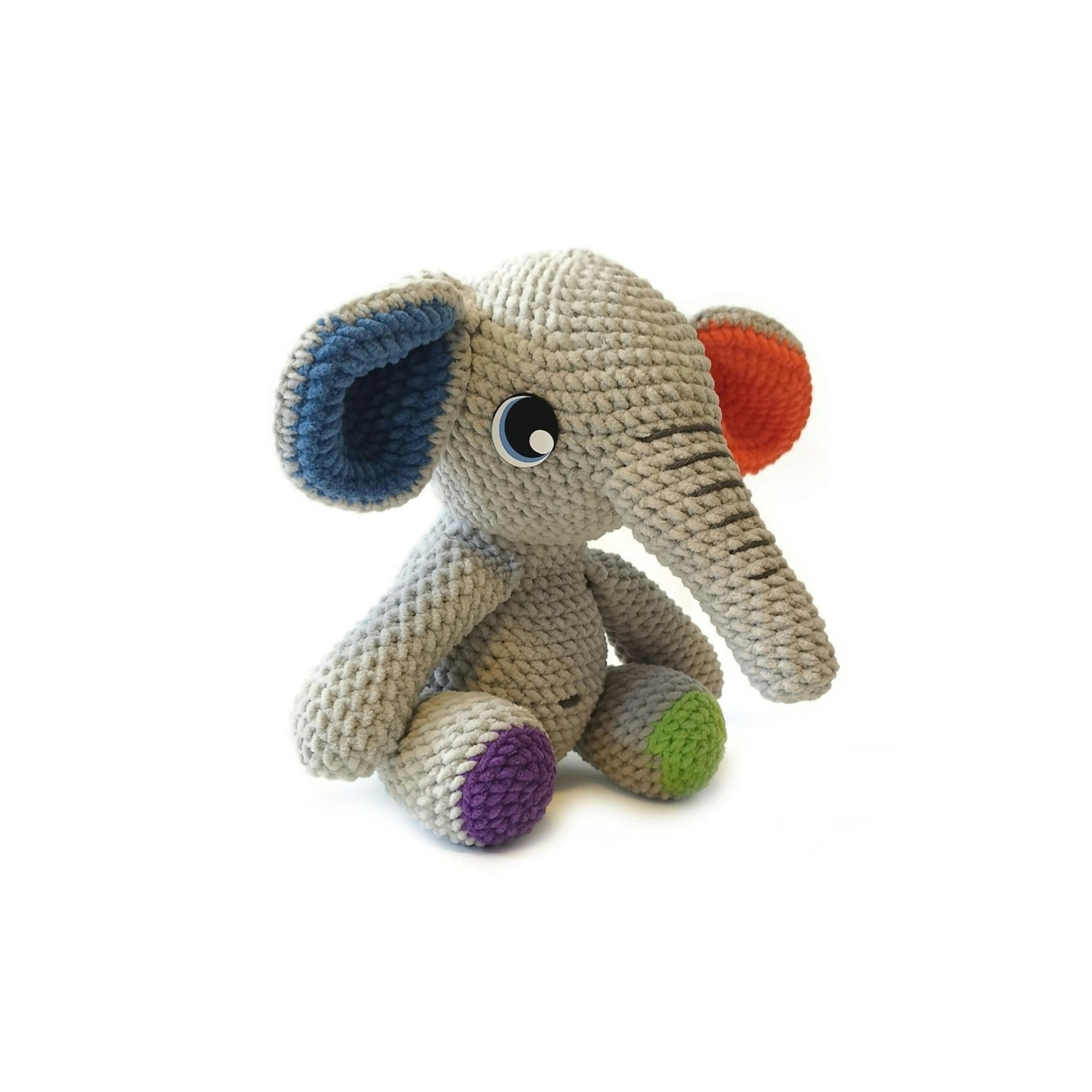 DIY kit Elefant PIXIE • Safari • Virkset gosedjur • Do it yourself kit • Crochetbykim