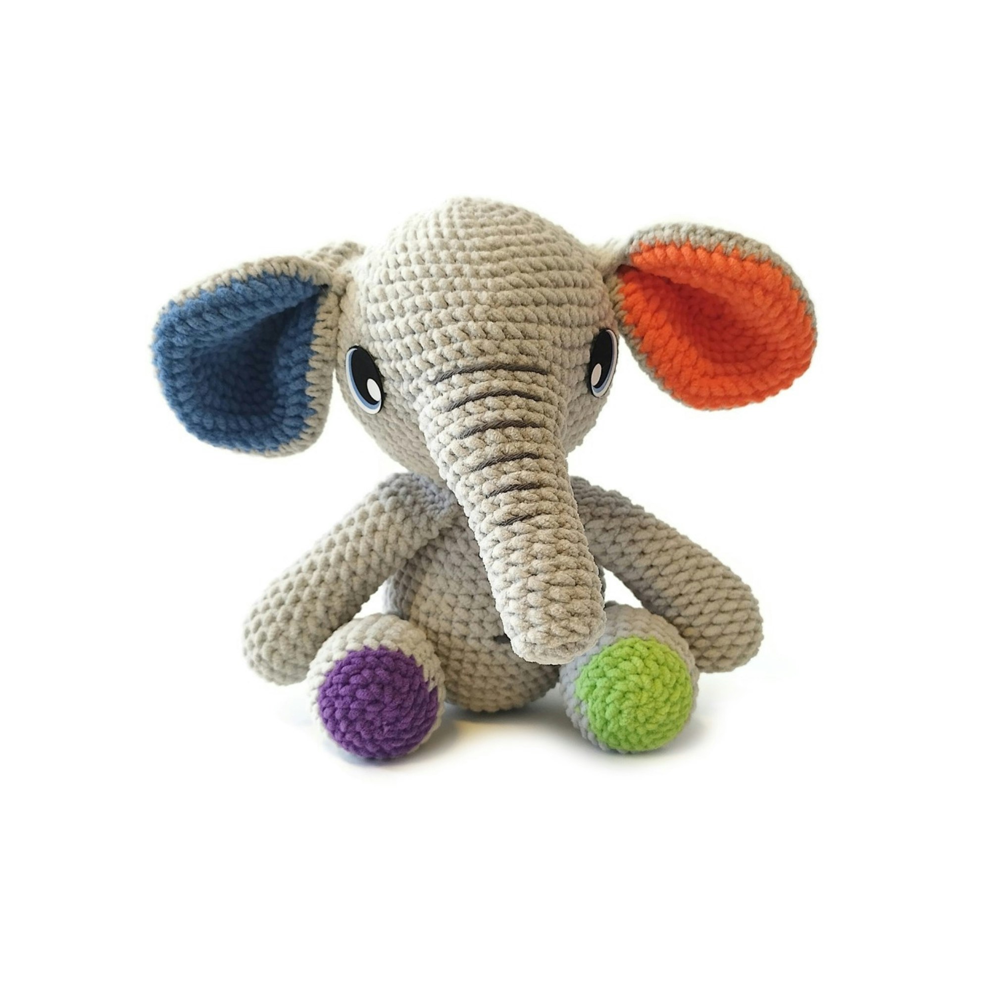 DIY kit Elefant PIXIE • Safari • Virkset gosedjur • Do it yourself kit • Crochetbykim